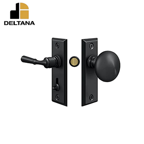 Deltana - Storm Door Latch - Rectangular - Tubular Lock - 1-3/4" Backset - 7/8" - 1-3/8" Door Thickness - 4" Face Size - Optional Finish