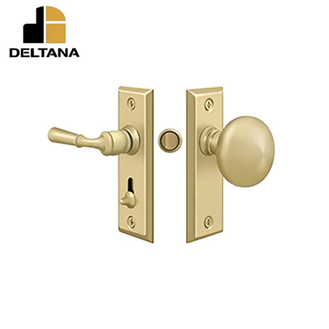 Deltana - Storm Door Latch - Rectangular - Tubular Lock - 1-3/4" Backset - 7/8" - 1-3/8" Door Thickness - 4" Face Size - Optional Finish