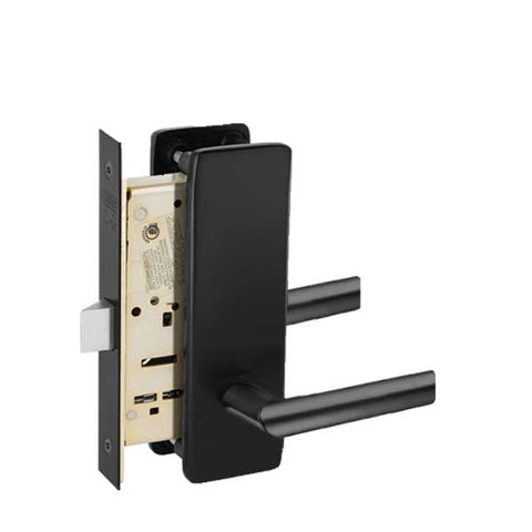 Sargent - R8215 - Mechanical Mortise Lock - Roseless / MI Lever - Passage - 1-3/4" Frame - Black Suede Powder Coat - Grade 1 - UHS Hardware