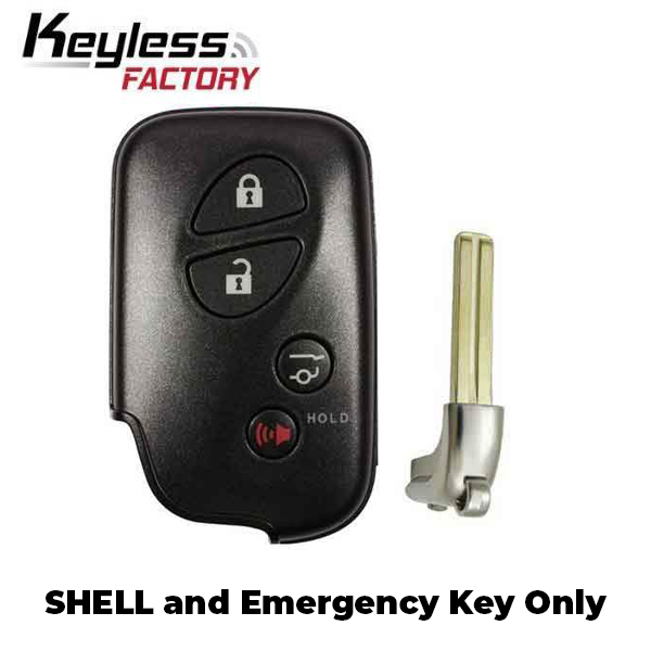 2006-2012 Lexus / 4-Button Remote Smart Key SHELL / HYQ14AAB HYQ14ACX HYQ14AAF (SKS-LEX-007) - UHS Hardware