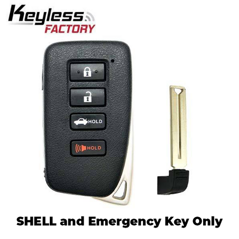 2013-2018 Lexus / 4-Button Smart Key SHELL / HYQ14FBA HYQ14FBB (SKS-LEX-133) - UHS Hardware