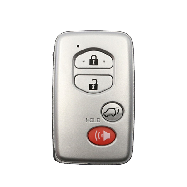 2005-2014 Toyota / Lexus - 4-Button Smart Key SHELL - HYQ14AAB / HYQ14ACX -  Silver Case (AFTERMARKET)