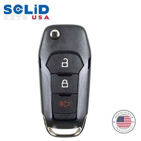 2013-2019 Ford OEM Replacement / 3-Button Flip Key (Solid Keys USA) - UHS Hardware