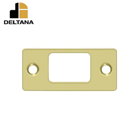 Deltana - Strike Plate - Deadbolt - 2-3/4" x 1-1/4" - Optional Finish