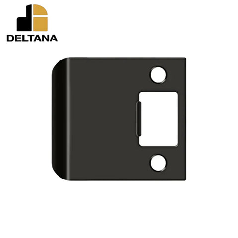 Deltana - Extended Lip Strike Plate - 2 1/4" x 2-1/2"- 2-1/4" Base Width - Optional Finish