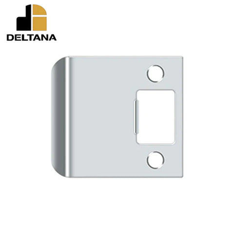 Deltana - Extended Lip Strike Plate - 2 1/4" x 2-1/2"- 2-1/4" Base Width - Optional Finish