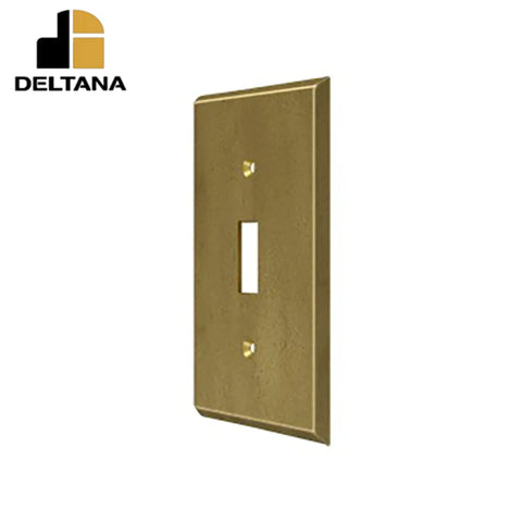 Deltana - Switch Plate - Single Standard - Solid Brass - Optional Finish