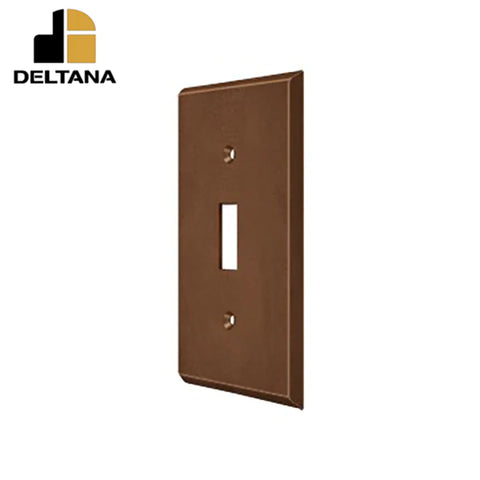 Deltana - Switch Plate - Single Standard - Solid Brass - Optional Finish