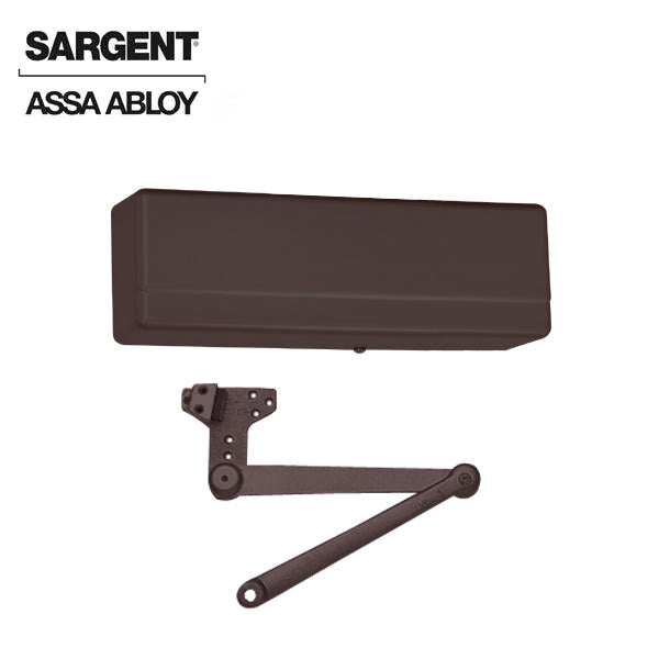 Sargent - 281 - Powerglide Cast Iron Door Closer w/ CPS - Heavy Duty Parallel Arm w/ Compression Stop - 10BE - Dark Oxidized Satin Bronze Equivalent - Grade 1 - UHS Hardware