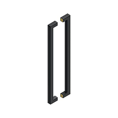 Deltana - 24" Contemporary Pull - Back-To-Back - 1-3/8" - 1-7/8" Door Thickness - Optional Finish