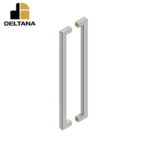 Deltana - 24" Contemporary Pull - Back-To-Back - 1-3/8" - 1-7/8" Door Thickness - Optional Finish