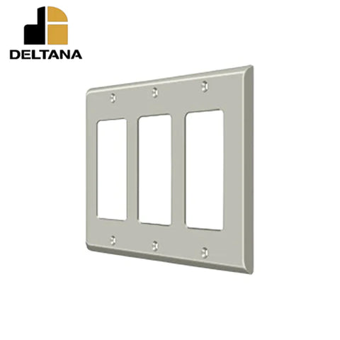 Deltana - Switch Plate - Triple Rocker - Optional Finish