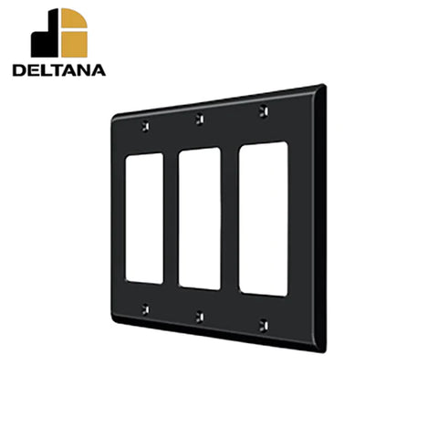 Deltana - Switch Plate - Triple Rocker - Optional Finish