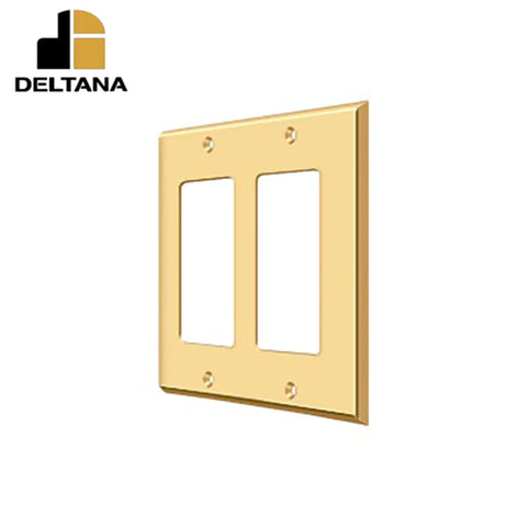 Deltana - Switch Plate - Double Rocker - Optional Finish