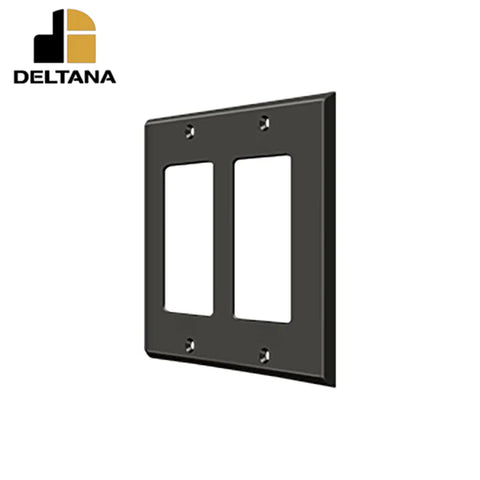 Deltana - Switch Plate - Double Rocker - Optional Finish