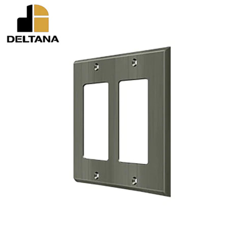 Deltana - Switch Plate - Double Rocker - Optional Finish