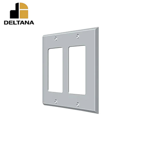 Deltana - Switch Plate - Double Rocker - Optional Finish