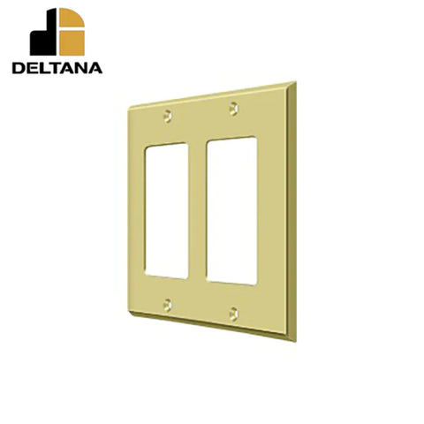 Deltana - Switch Plate - Double Rocker - Optional Finish