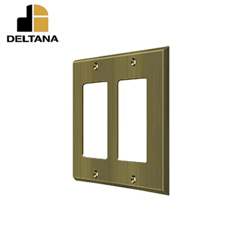 Deltana - Switch Plate - Double Rocker - Optional Finish