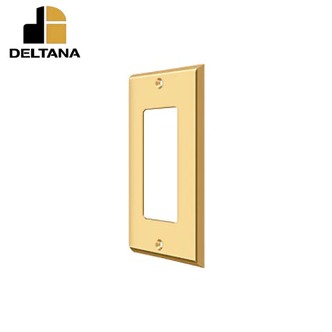 Deltana - Switch Plate - Single Rocker - Optional Finish