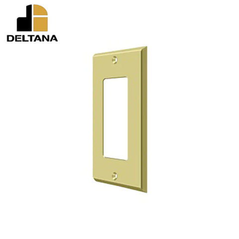 Deltana - Switch Plate - Single Rocker - Optional Finish