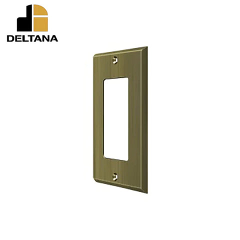 Deltana - Switch Plate - Single Rocker - Optional Finish