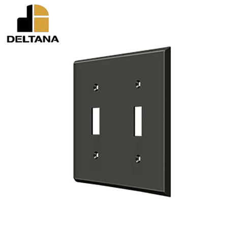 Deltana - Switch Plate - Double Standard - Optional Finish