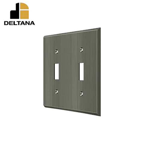 Deltana - Switch Plate - Double Standard - Optional Finish