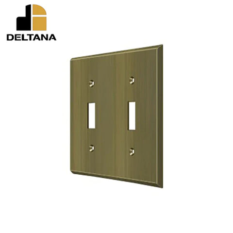 Deltana - Switch Plate - Double Standard - Optional Finish