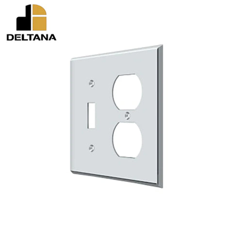 Deltana - Switch Plate - Single Switch/Double Outlet - Optional Finish