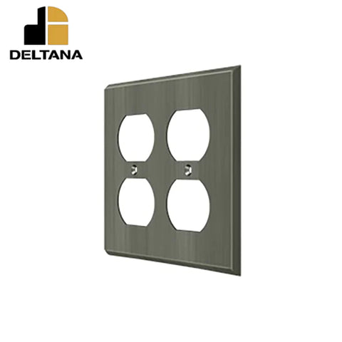 Deltana - Switch Plate - Quadruple Outlet - Optional Finish