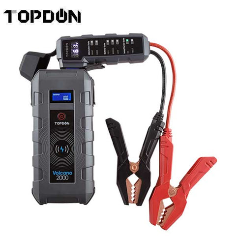 TOPDON JS2000 Battery Booster 2000A 12V Super Safe A+++ Lithium Jump Starter