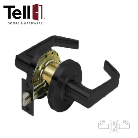 TELL - CL100130 - Heavy Duty Cylindrical Leverset - Satin Chrome - 2-3/4" Backset - Grade 2 - Passage