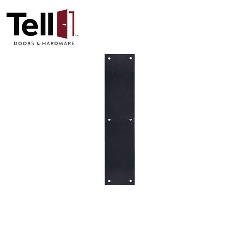 TELL - Push Plate - .050-Gauge Steel - Flat Black