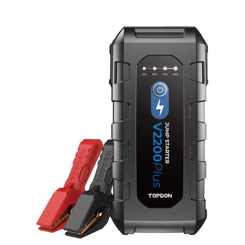 TOPDON - V2200PLUS - Portable Jump Starter and Battery Tester and Analyzer - 12V - Bluetooth