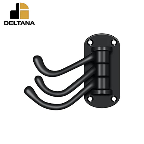 Deltana - Triple Swivel Hook - Heavy Duty - 4" Projection - 3-1/8" x 1-1/2" Base Size - Optional Finish