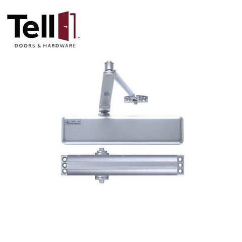 TELL - Heavy Duty Commercial Door Closer - 700 Series - Parallel Arm Bracket - Adjustable Arm - 1-6 - Full Cover - Backcheck - Optional Finish - Grade 1