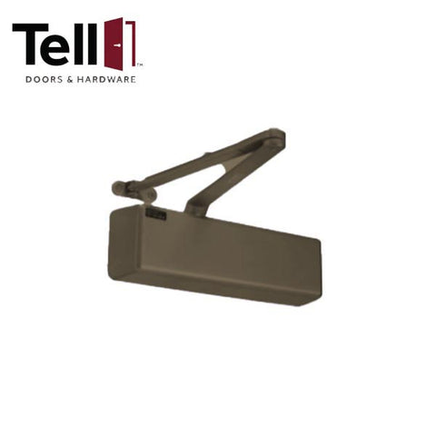 TELL - 900 Series - Maximum Duty Commercial Door Closer - Parallel Arm Bracket - Adjustable Arm - 1-6 - Full Cover - Backcheck - Optional Finish - Grade 1