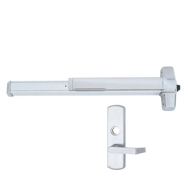 Von Duprin - 98L - Mortise Lock Exit Device - 06 Lever - Night Latch - 4' Long - RHR - Satin Chrome - Grade 1 - UHS Hardware