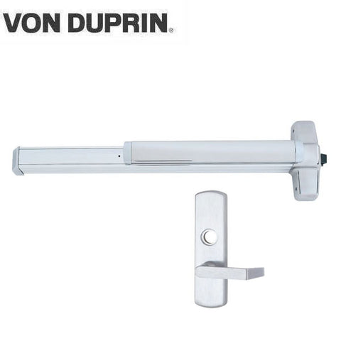 Von Duprin - 98L - Mortise Lock Exit Device - 06 Lever - Night Latch - 4' Long - RHR - Satin Chrome - Grade 1 - UHS Hardware