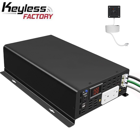 RBU5 - 12VDC - 2500 Watt Pure Sine Wave Inverter -  Solar Power - DC to AC - Optional Remote Connectivity - USB Ports - UHS Hardware