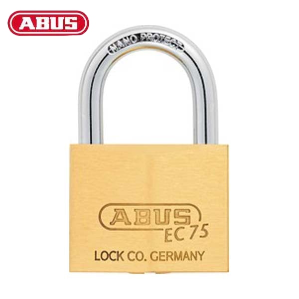 Abus - 75160 Padlock Brass 75/50 Optional Keying Locks & Cylinders