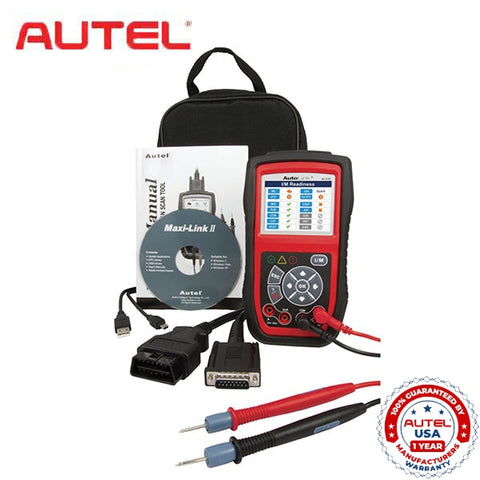 Autel - AutoLink - AL539 - Diagnostic Tool - One-Click I/M Readiness Key - 10 Modes of OBD II Test - Built-in Speaker - UHS Hardware