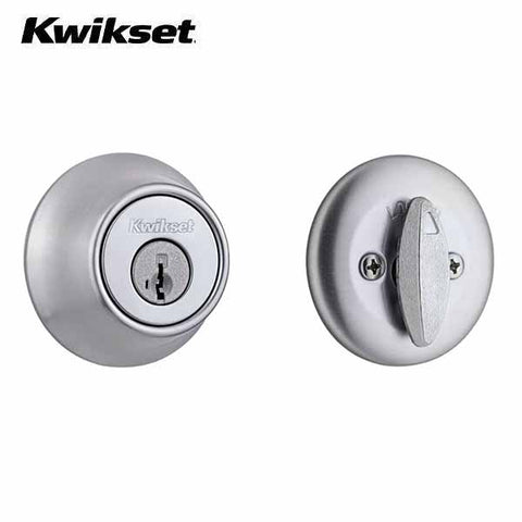 Kwikset - 660 - Residential Deadbolt - Single Cylinder - Round Rose - Optional Finish - SC1 Schlage - SmartKey Technology - Grade 3 - UHS Hardware