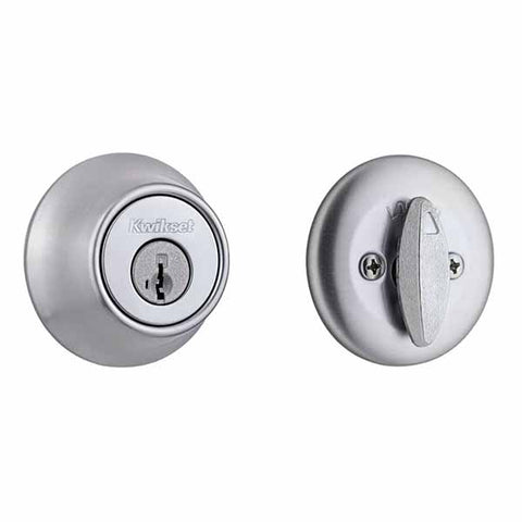 Kwikset - 660 - Residential Deadbolt - Single Cylinder - Round Rose - Optional Finish - SC1 Schlage - SmartKey Technology - Grade 3 - UHS Hardware