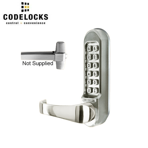 Code Locks - CL500 - Mechanical Lock Trim - Heavy Duty - 2 3/4" Backset - Panic Access Kit - Stainless Steel - UHS Hardware