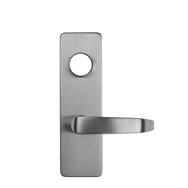 Detex - 09D2WS - Lever Trim w/ Cylinder Hole For Value Series Devices - D2W Lever - Satin Chrome - Optional Handing - Grade 1 - UHS Hardware