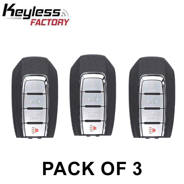 3 x 2020-2022 Infiniti Q50 Q60 / 4-Button Smart Key / PN: 285E3-6HE1A ...