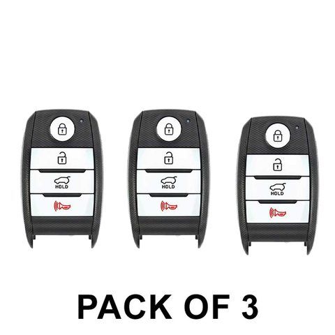 3 x 2019-2020 Kia Sorento / 4-Button Smart Key / PN: 95440-C6100 / TQ8-FOB-4F06 (UMa PE) (AFTERMARKET) (Pack of 3) - UHS Hardware