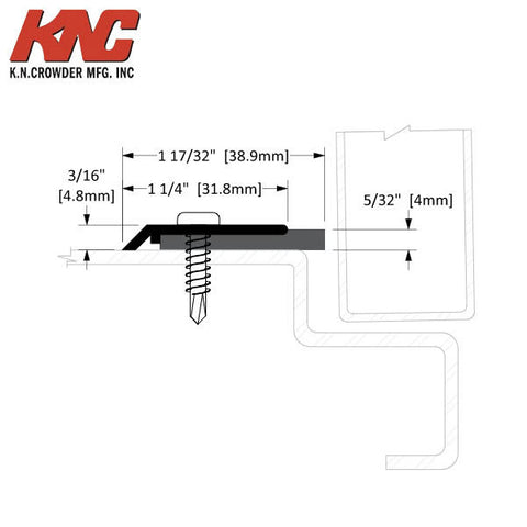 KNC - W-13 - Closed Cell Neoprene Weatherstrip - 20' Set - (1)72" & (2)80"- Bronze Anodized - UHS Hardware